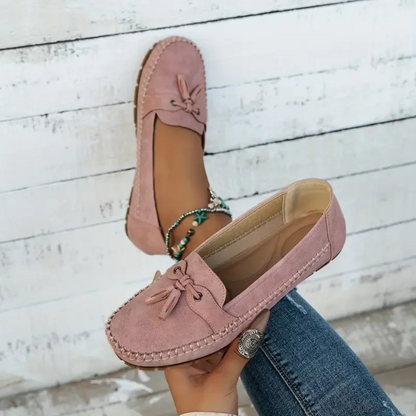 Mocassins de Mulher Macios e Confortáveis de Estilo Vintage com Laço®