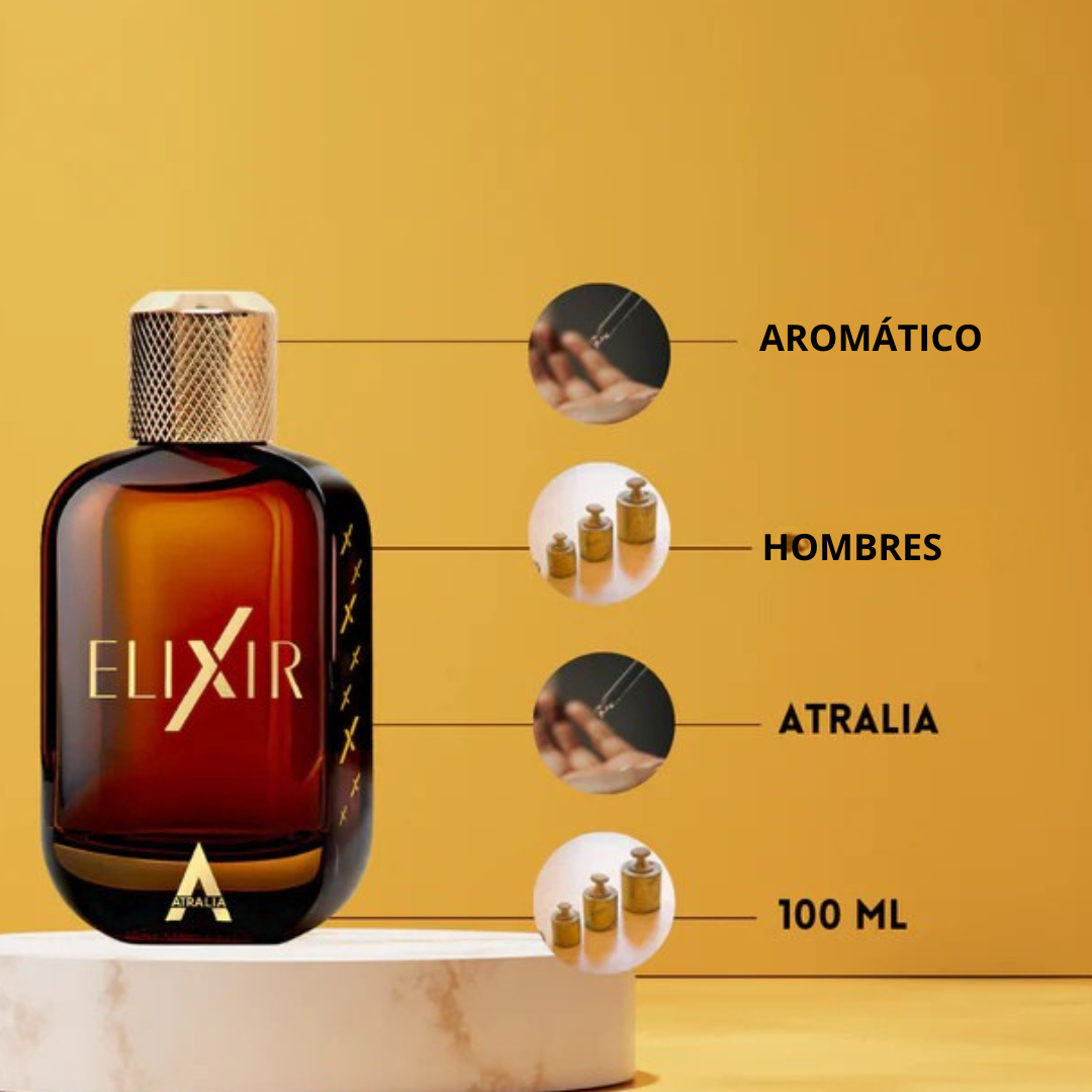 Perfume de longa duração Atralia Elixir para homem®